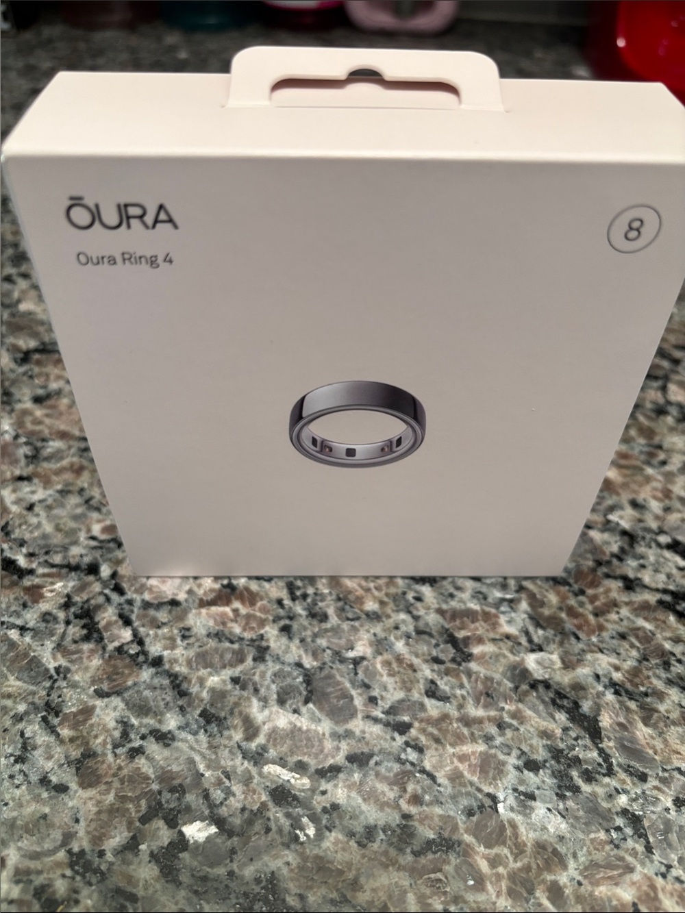 Oura Ring 4 - Silver (Size 8)